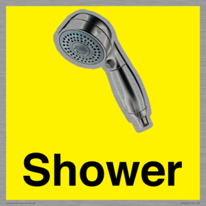 Shower Dementia Friendly Yellow 